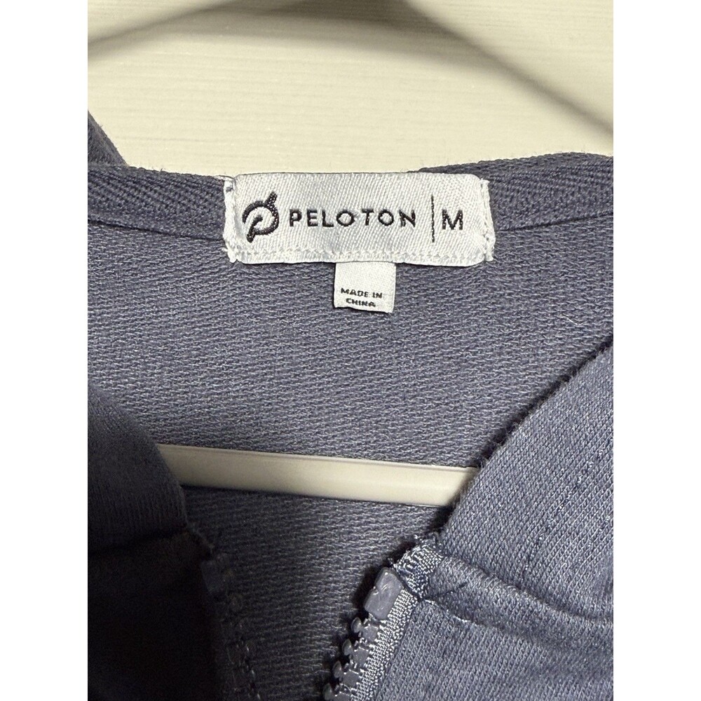 Peloton Women's Quarter Zip Jacket Blue Hoodie Size M Comfort Sweater Comfort‎ - Picture 3 of 7